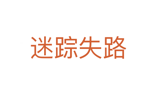 迷踪失路