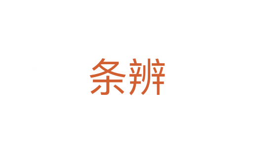 条辨