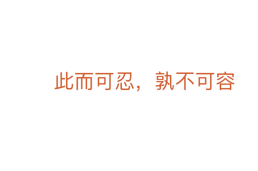 此而可忍,孰不可容