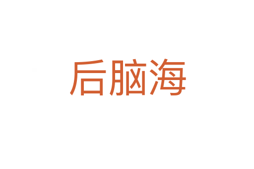 后脑海