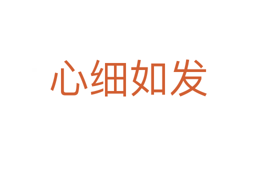 心细如发